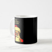 Santa Doesn't Believe In You Either Funny Christma コーヒーマグカップ (正面左)