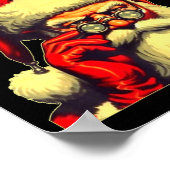 Santa Doesn't Believe In You Either Funny Christma ポスター (角)