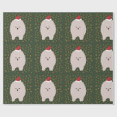 Santa Dogラッピング紙 ラッピングペーパー (フラット)