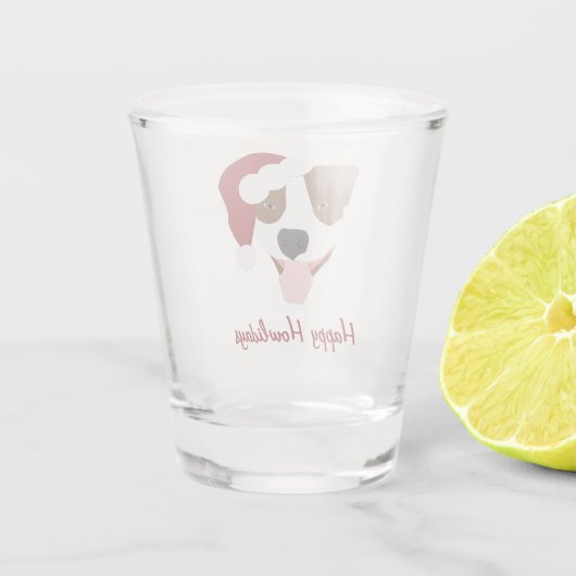 Santa Dog - Customizable ショットグラス (裏面)