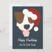 Santa Dog - Customizable シーズンカード (正面)