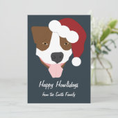 Santa Dog - Customizable シーズンカード (スタンド正面)