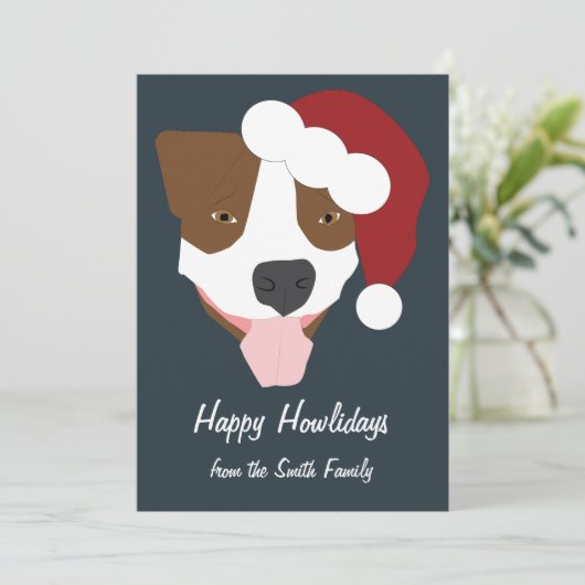 Santa Dog - Customizable シーズンカード (スタンド正面)