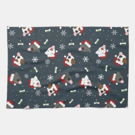 Santa Dogs キッチンタオル