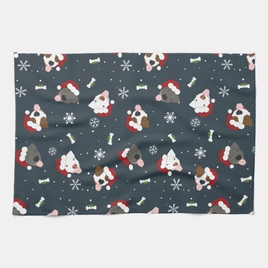 Santa Dogs キッチンタオル (横)