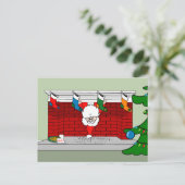 Santa Down the Chimney ポストカード (スタンド正面)
