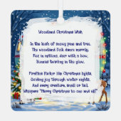 Santa Drinking Hot Cocoa outside his RV Christmas メタルオーナメント (裏面)