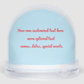 SANTA DUCK CHRISTMAS SNOW GLOBE (裏面)