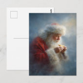 Santa eating cookies postcard ポストカード (正面/裏面)
