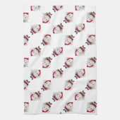 Santa Egg Christmas キッチンタオル (縦)