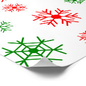 Santa & Elf Faces | North Pole Fun Christmas Door  ポスター (角)