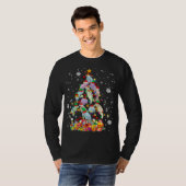Santa ELF Manatee Christmas Tree Xmas Lights Manat Tシャツ (正面フル)