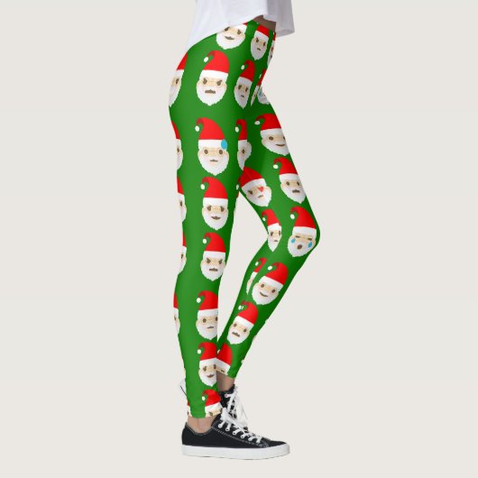 santa emoji emoticons leggings レギンス (右)