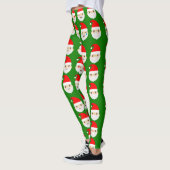 santa emoji emoticons leggings レギンス (左)