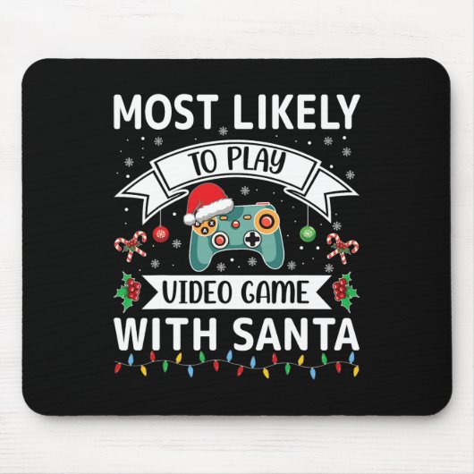 Santa Faとの遊ビデオゲームに最も近おもしろいい マウスパッド (正面)
