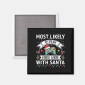 Santa Faとの遊ビデオゲームに最も近おもしろいい マグネット (正面/裏面)