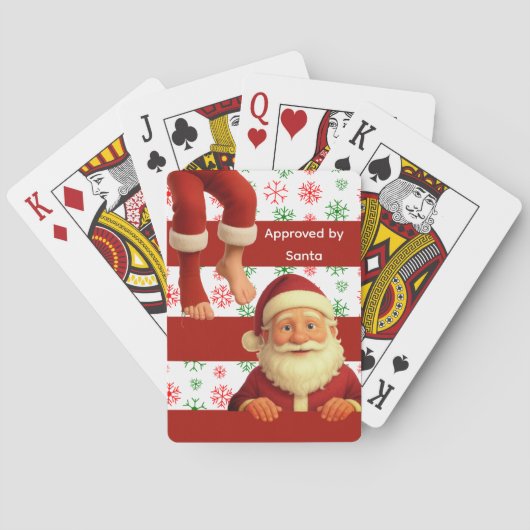 Santa Face Deck | North Pole Spirits Christmas  トランプ (裏面)