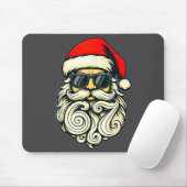 Santa Face Retro Sungles 6 7 Christmas 67 Santa Si マウスパッド (マウス)
