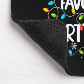 Santa Favorite Bartender Christmas Lights Funny Xm マウスパッド (コーナー)