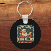 Santa Favorite Drug Er Christmas Pharmacist Health キーホルダー (正面)