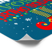 Santa Favorite Ortho Squad Elf Orthodontist Christ ポスター (角)