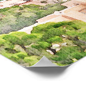 SANTA FEニューメキシコスカイライン結婚の歓迎 ポスター (角)