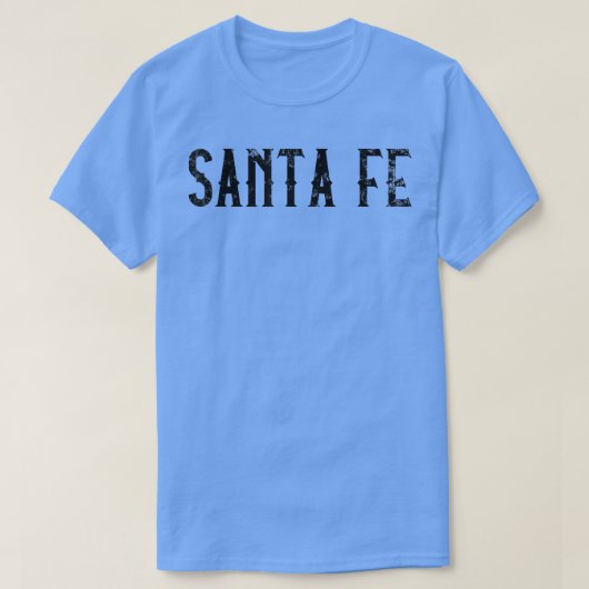 Santa Feヴィンテージスクリプトアパレル Tシャツ (デザイン正面)