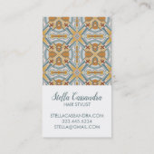 Santa Fe幾何学的タイルパターン 名刺 (裏面)