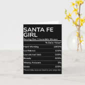 Santa Fe Girl Funny New Mexico Hometown  カード (黄色い花)