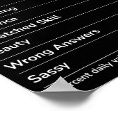 Santa Fe Girl Funny New Mexico Hometown  ポスター (角)