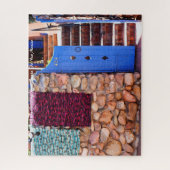 Santa Fe New Mexico.クリスマスグリーティング ジグソーパズル (縦)