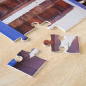 Santa Fe New Mexico.クリスマスグリーティング ジグソーパズル (側面)