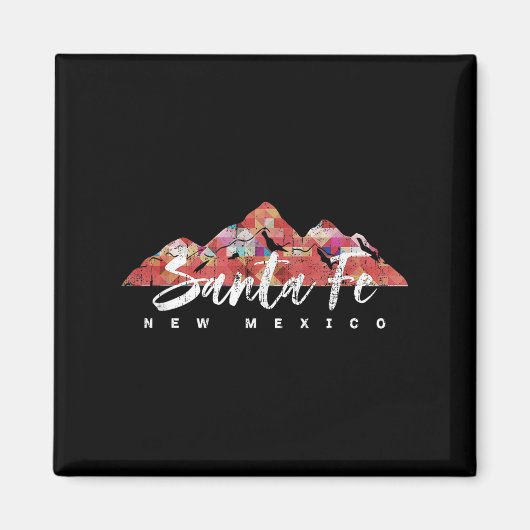 Santa Fe New Mexico Family Travel Hiking Camping S マグネット (正面)