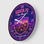 Santa Fe New Mexico Southwest ラージ壁時計 (傾斜)