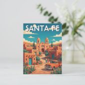 Santa Fe New Mexico Travel ポストカード (スタンド正面)