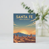 Santa Fe Skyline New Mexico Travel ポストカード (スタンド正面)