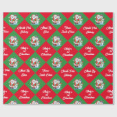 Santa First Christmas Personalize Nameより ラッピングペーパー (フラット)