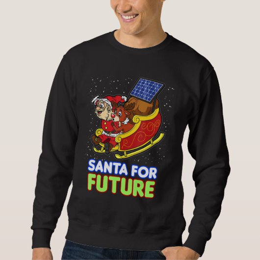 Santa For Future Friday Panel Energy 太陽の Sleigh スウェットシャツ (正面)