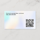 Santa for Hire QR コーリングカード (裏面)