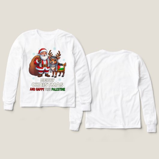 Santa for Palestine – Christmas Peace (デザイン 正面＆背面)
