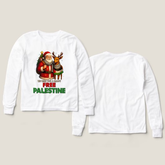 Santa for Palestine – Christmas Peace (デザイン 正面＆背面)