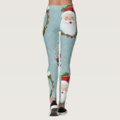 Santa Frosty Christmas Leggings AI Used レギンス (裏面)