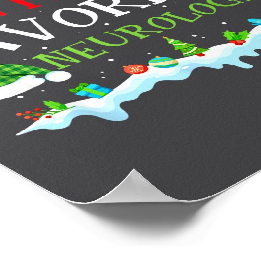 Santa Fun Favorite s Neurologist Fun ポスター (角)