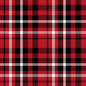 Santa Gift Bags Red Black Plaid Personalized Wrap ミディアムペーパーバッグ