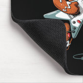 Santa Gingerbread Playing Guitar Funny Christmas P マウスパッド (コーナー)