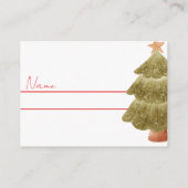 Santa Girl Boy Holiday Baby Shower   エンクロージャーカード (裏面)