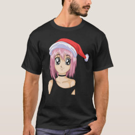 santa girl christmas anime tシャツ