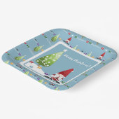 Santa Gnome For Christmas Paper Plate ペーパープレート (傾斜あり)
