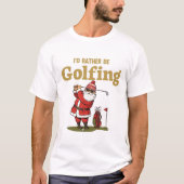 Santa Golfing Tシャツ (正面)