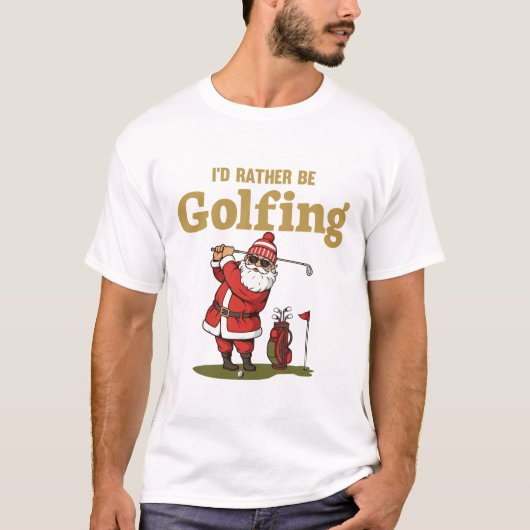 Santa Golfing Tシャツ (正面)